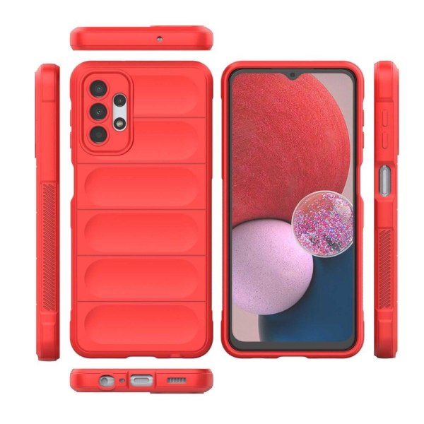 Mjukt greppformat Samsung Galaxy A13 4G skal - Röd Röd