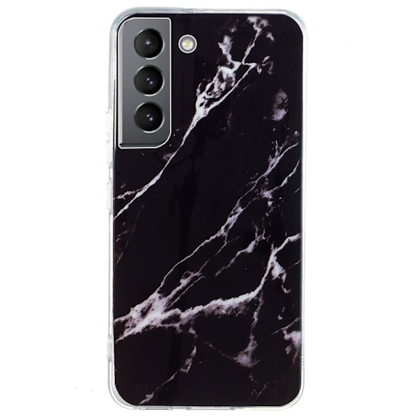 Marble design Samsung Galaxy S22 cover - Sort Black
