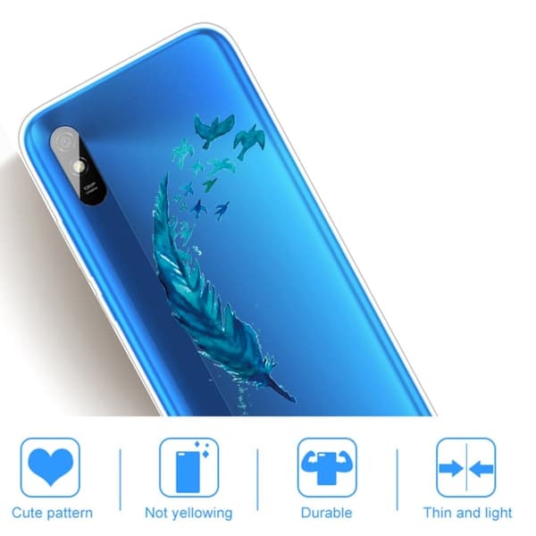 Deco Xiaomi Redmi 9A Etui - Fjer Blue