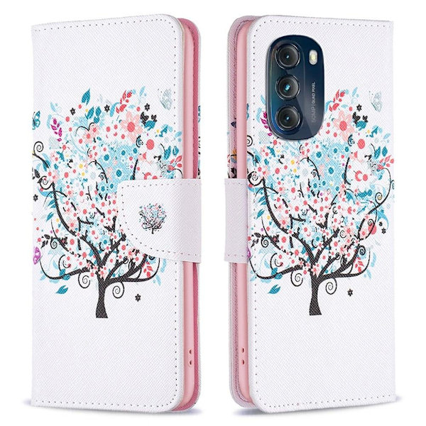 Wonderland Motorola Moto G (2023) Flip Etui - Blomst Træ Multicolor