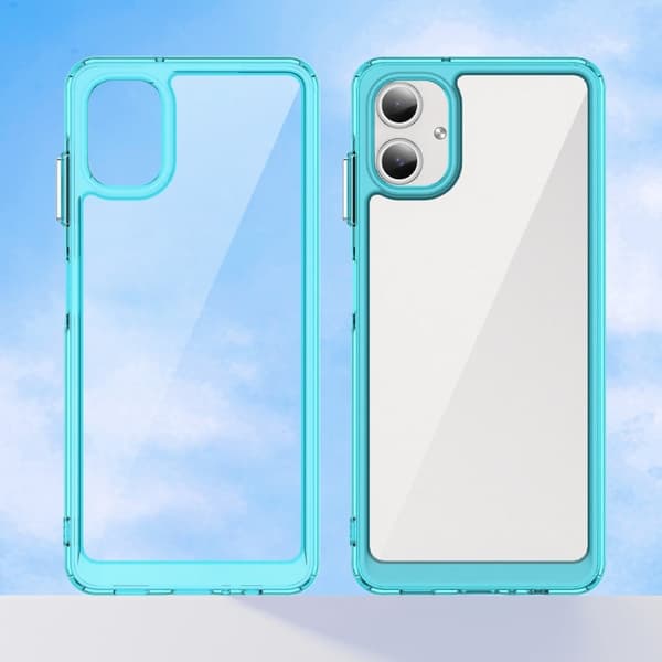 Samsung Galaxy A06 smart telefonskal i akryl - Transparent Blå Blå