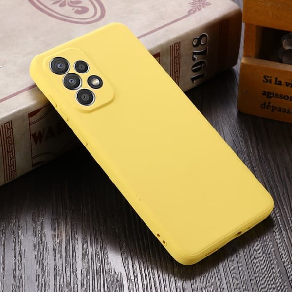 Matte Liquid Samsung Galaxy A33 5G silikone cover - Gul Yellow