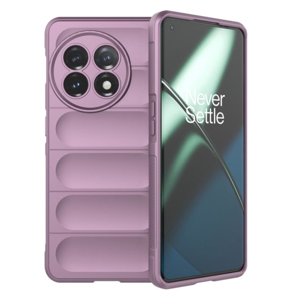 Mjukt greppformat OnePlus 11 skal - Lila Lila