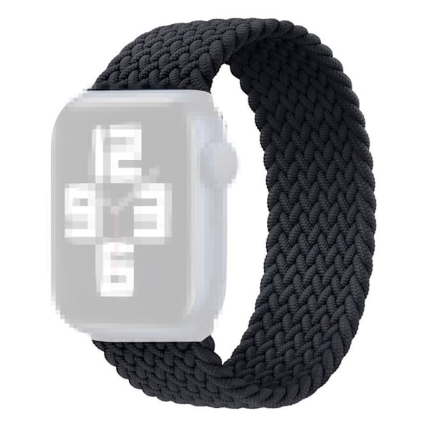 Apple Watch Series 6 / 5 44mm nylon watch band - Black / Size: M Svart