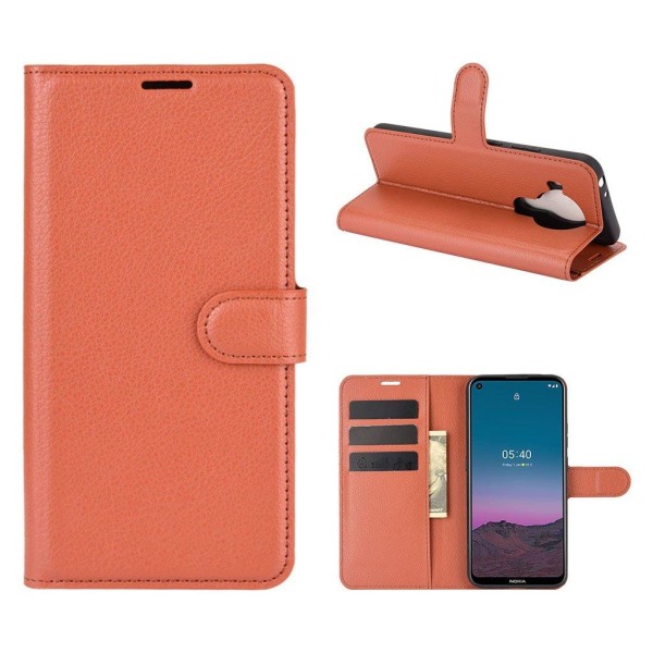 Classic Nokia 5.4 Flip Etui - Brun Brown