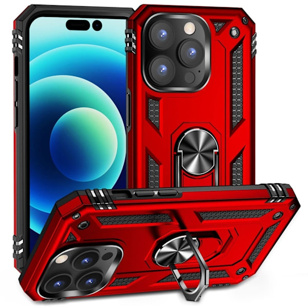 Bofink Combat iPhone 14 Pro Max Suojakotelo - Punainen Red