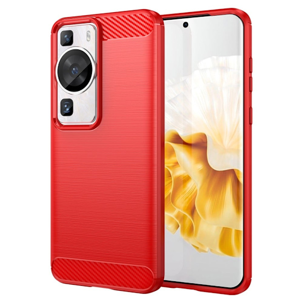 Carbon Flex Etui Huawei P60 - Rød Red