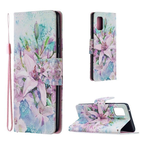 wonderland Samsung Galaxy A71 5G flip etui - Beautiful blomster Multicolor