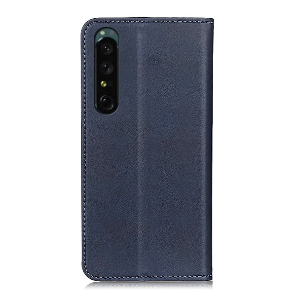 Äkta läder Sony Xperia 1 V fodral - Blå Blå