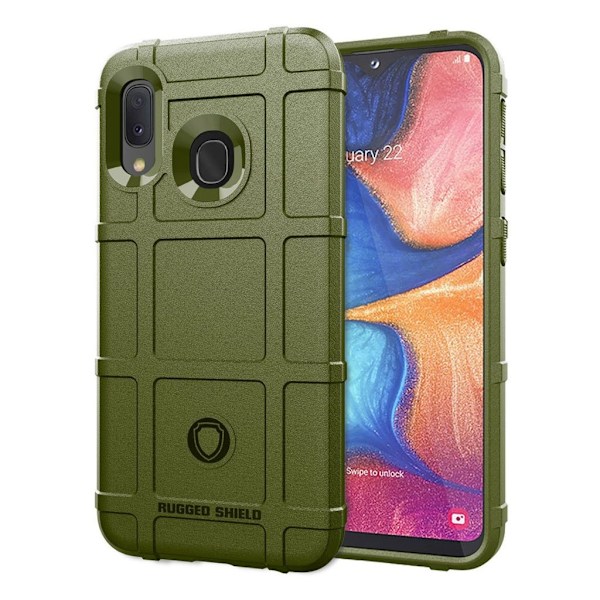 Rugged Shield Samsung Galaxy A20e skal - Grön Grön