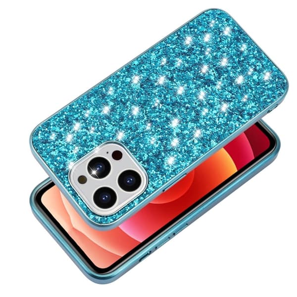 Glitter iPhone 16 Pro Max skal - Roséguld Rosa