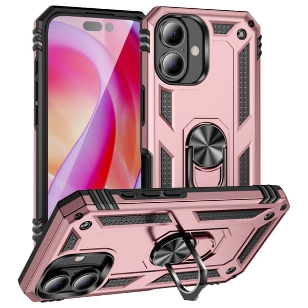 Bofink Combat iPhone 16 kotelot - Ruusukulta Pink