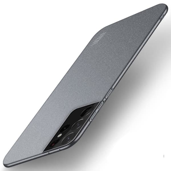 MOFi Slim Shield Samsung Galaxy S21 Ultra 5G Suojakotelo - Harmaa Silver grey