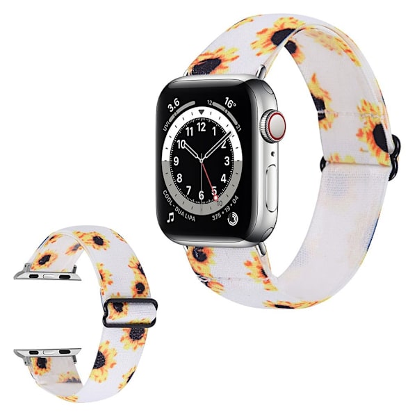Apple Watch 42mm - 44mm elastic stylish pattern watch strap - Sunflowers multifärg