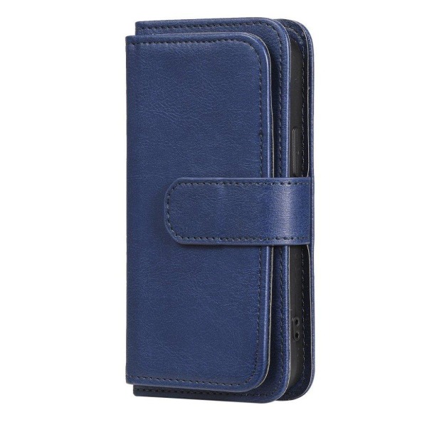 iPhone 13 Mini etui med pung & 10 kortpladser – Blå Blue