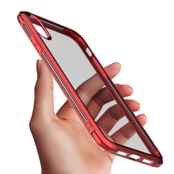 LEEU DESIGN iPhone Xs Max galvaniseret etui - Rød Red