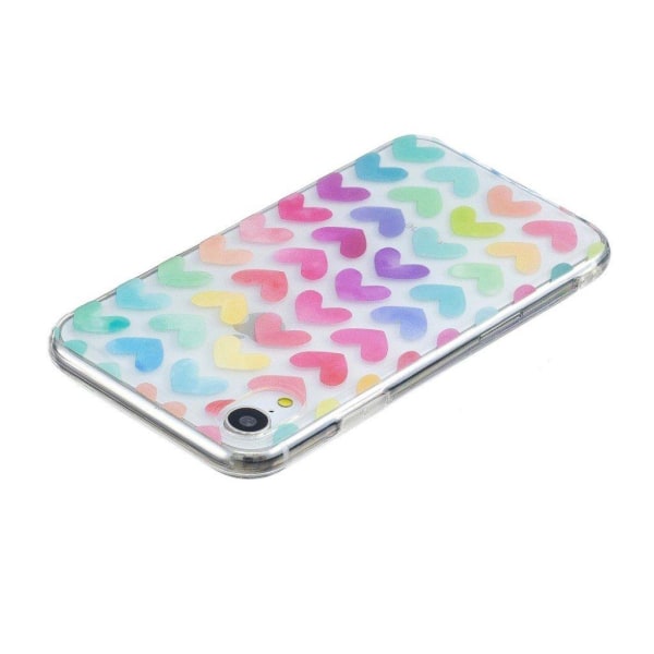 iPhone Xr flexibelt mjukt silikonplast mobilskal med unikt IMD m multifärg