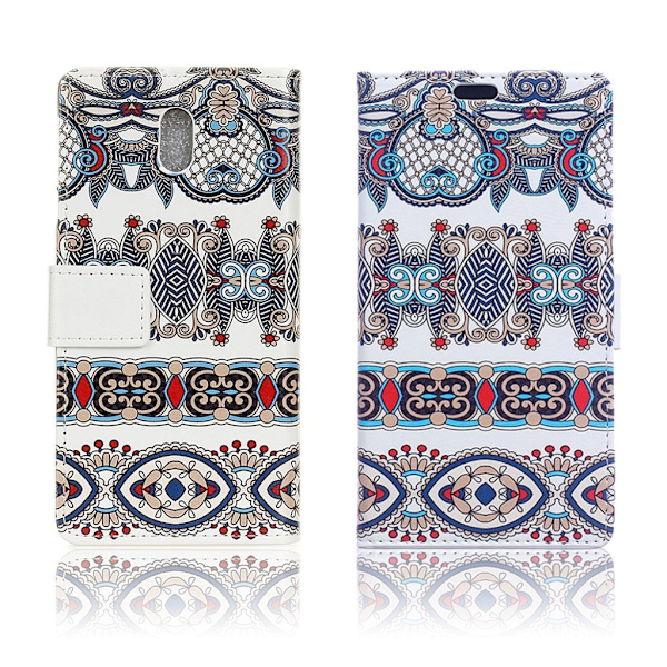 Samsung Galaxy J5 (2017) vintagetyylinen nahkakotelo - Arabia kuvio Multicolor