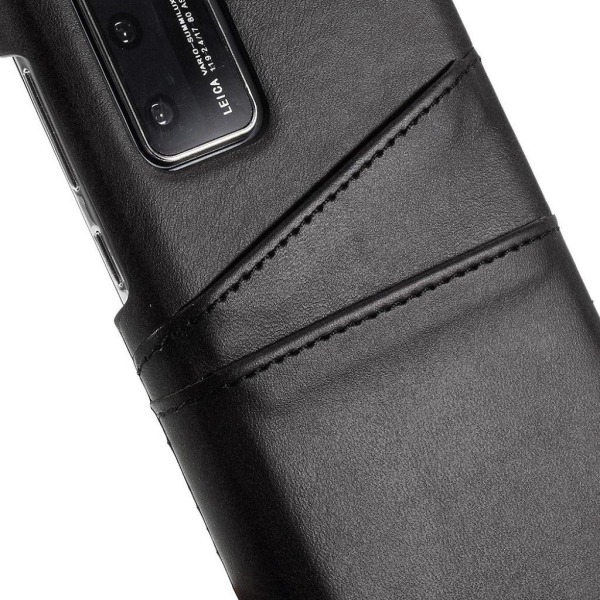 Dual Card Cover - Huawei P40 - Sort Black