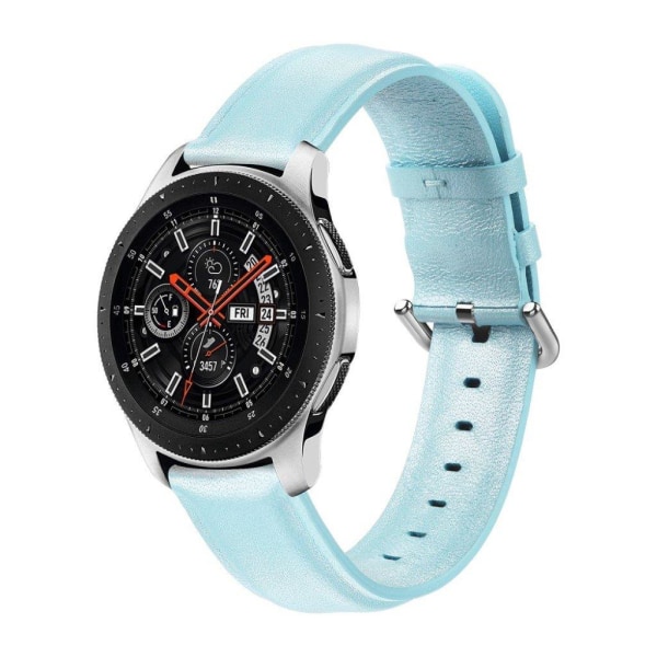 Samsung Galaxy Watch (42mm) aito nahkainen ranneke - Vauvasininen Blue