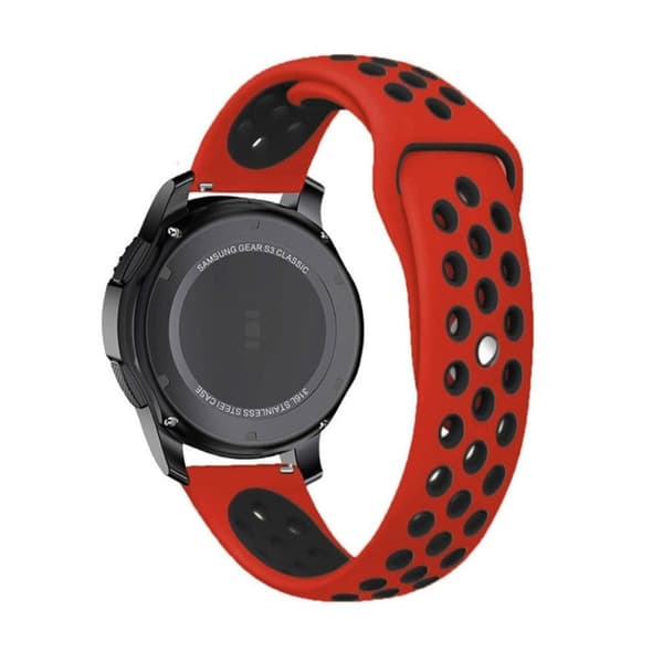 Samsung Gear S3 erstatnings-urrem i Nylon og kanvas - Rød Multicolor