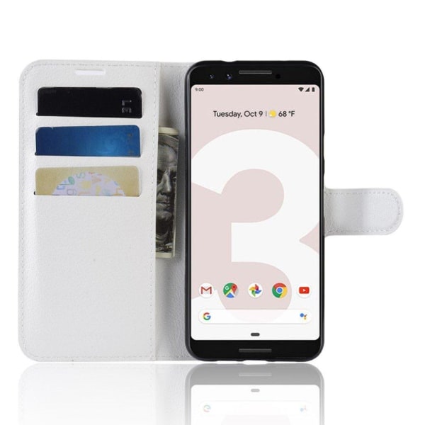 Classic Google Pixel 3a flip kotelot - Valkoinen White