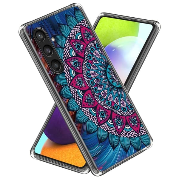 Deco Samsung Galaxy S23 FE deksel - Mandalablomst Multicolor