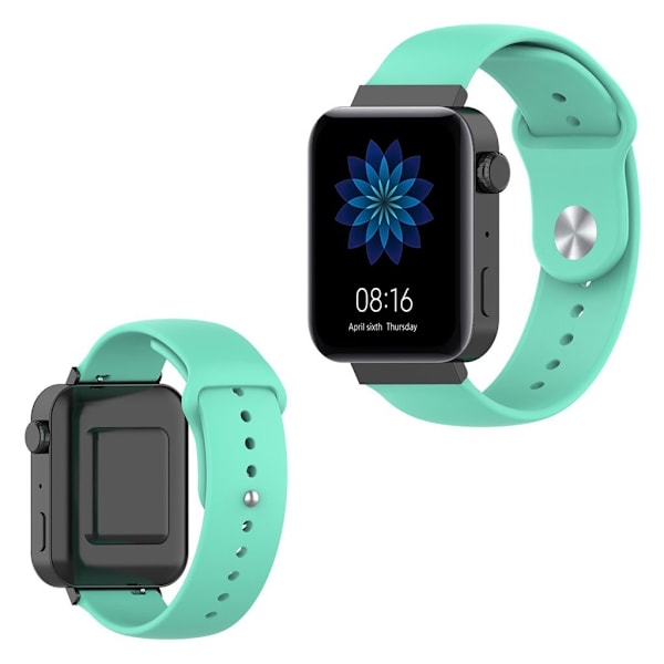 Xiaomi Mi Watch solid farve silikone Urrem - Cyan Green