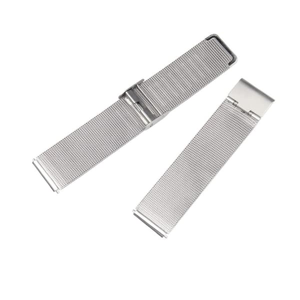 Fitbit Versa klokkereim av rustfritt stål i luksus milanese stil - sølv Silver grey