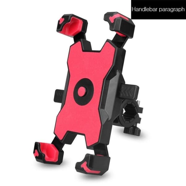 Universal BG-116 telefonholder til cykel/motorcykel - Styr / Rød Red