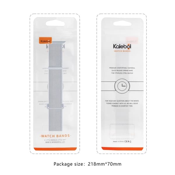KALEBOL Nylon klockarmband Apple Watch Series 10 46mm armband - Regnbåge multifärg