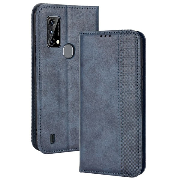 Bofink Vintage läder Blackview A50 fodral - Blå Blå