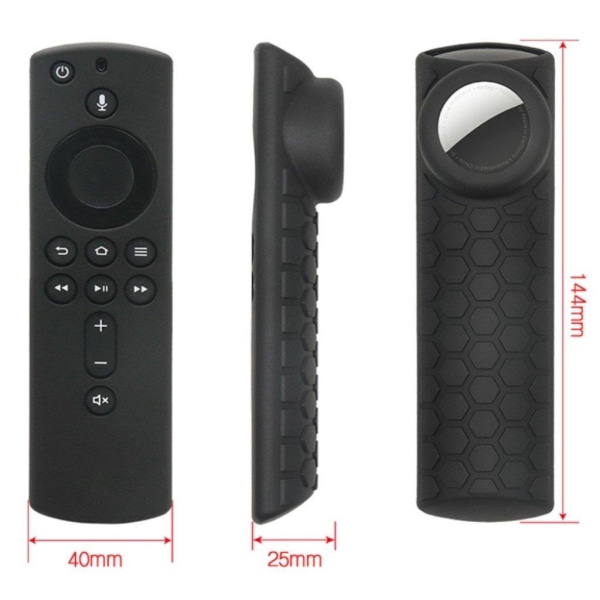 2-in-1 unique remote controller silicone cover Amazon Fire TV St Svart