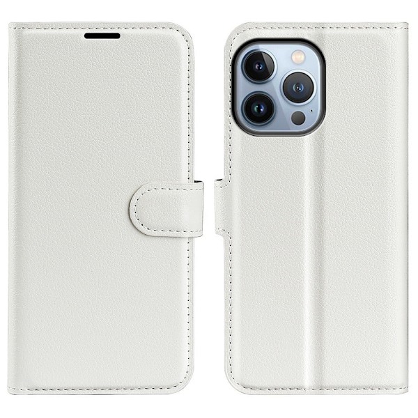 Classic iPhone 14 Pro flip kuoret - Valkoinen White