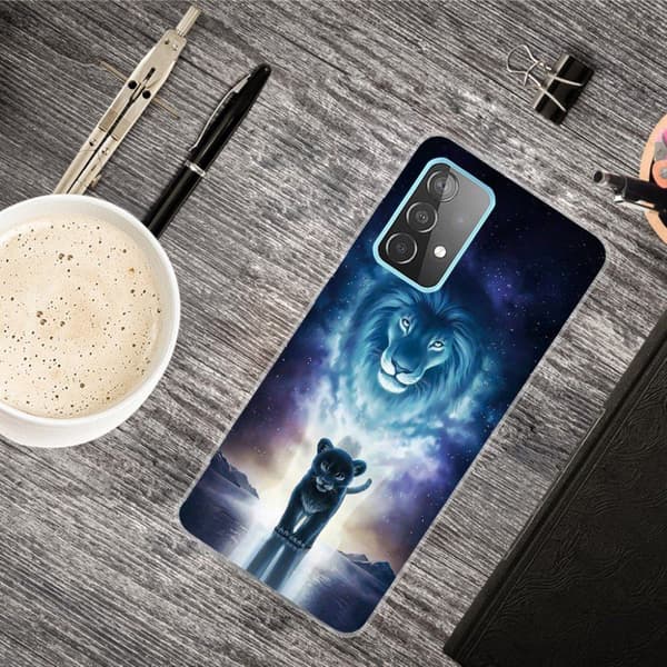 Deco Samsung Galaxy A72 5G Etui - Løve Black