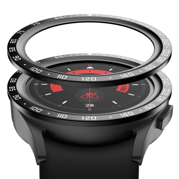 Samsung Galaxy Watch 5 Pro watch bezel - Black Ring White Letter Svart