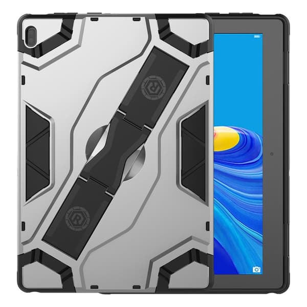 Lenovo Tab E10 skjold stil stødsikkert etui - Sølv Silver grey