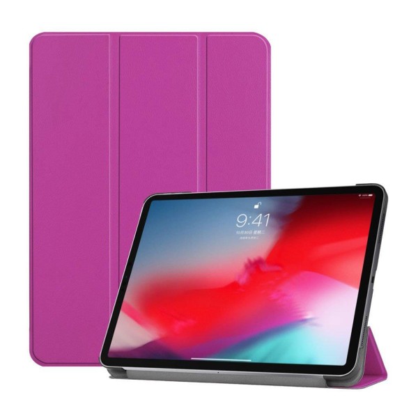 iPad Pro 11" (2018) tre-folds smart læder etui - Lilla Purple