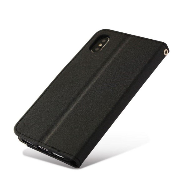 iPhone 9 Plus mobilfodral syntetläder silikon stående plånbok - multifärg