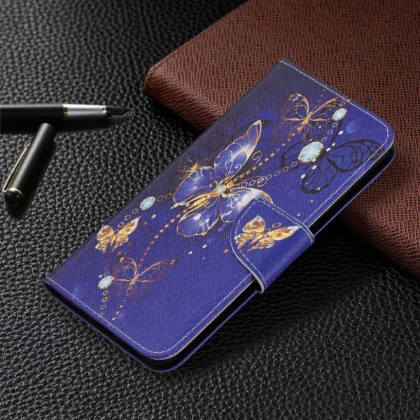 Wonderland Samsung Galaxy A82 5G Flip etui - Sommerfugle mønster Purple