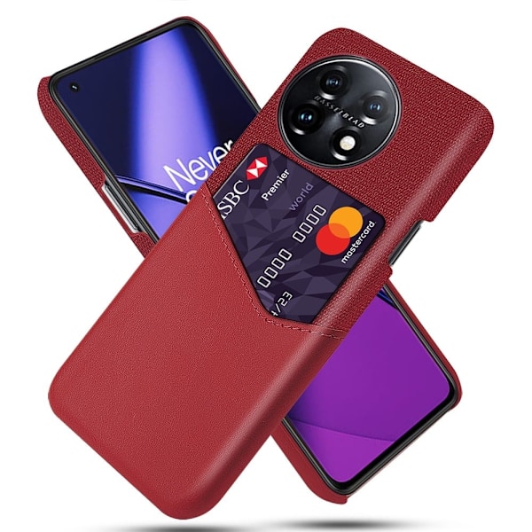 Bofink OnePlus 11 Card Suojakuori - Punainen Red