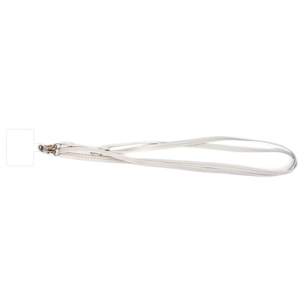 Universal crossbody-nackrem i läder med transparent dyna - Vit Vit