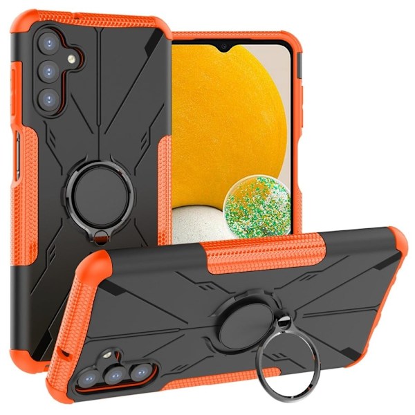 Kickstand-skydd med magnetisk platta för Samsung Galaxy A13 5G - Orange Orange