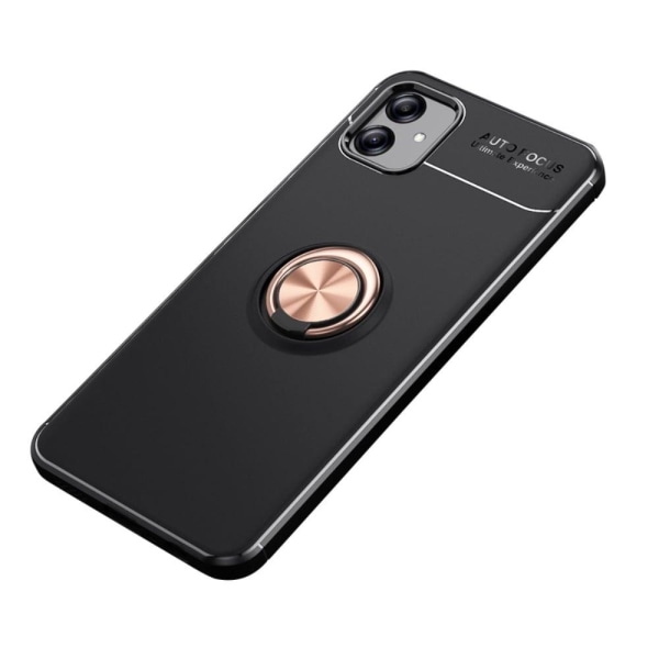 Ringo Etui Samsung Galaxy A04e / A04 - Sort / Rødguld Pink