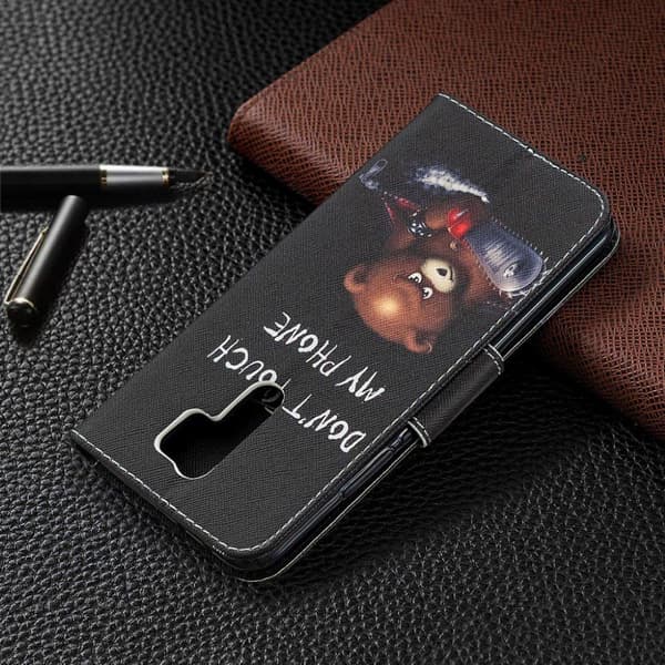 Wonderland Xiaomi Redmi 9 Flippetui - Bjørn Black