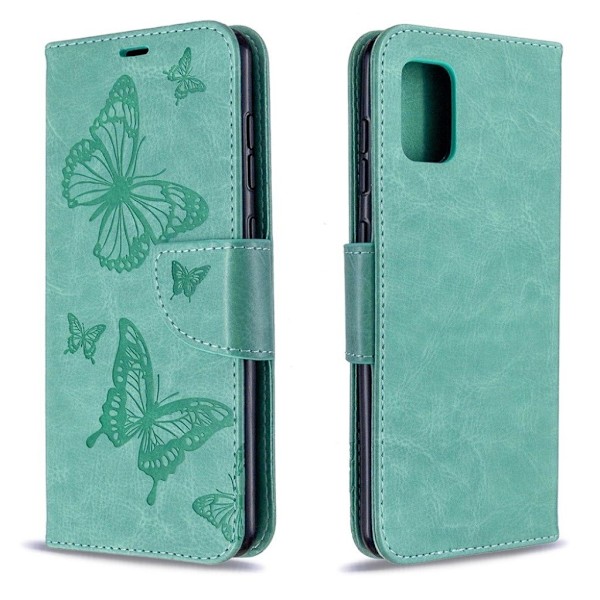 Butterfly Samsung Galaxy A31 kotelot - Vihreä Green