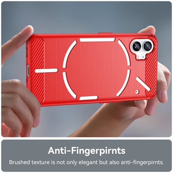 Carbon Flex Etui Nothing Phone (1) - Rød Red