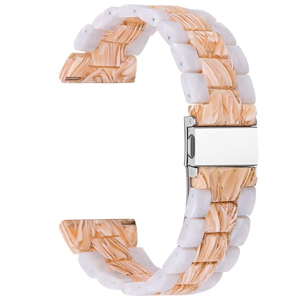 Fitbit Versa 2 / Versa Lite väriliitoshartsikellon hihna - Helmi Valkoinen / Silkki Valkoinen White