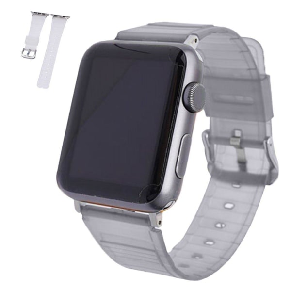 Apple Watch 42mm - 44mm transparent TPU watch strap - White Vit
