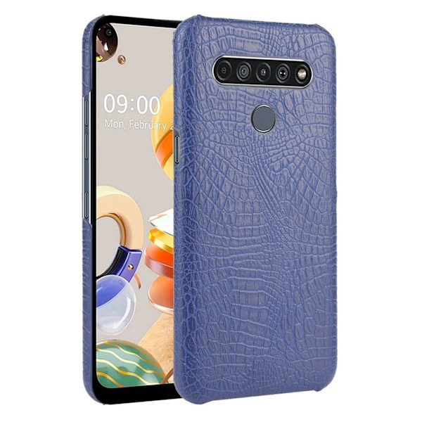 Croco LG K61 deksel - Mørkeblå Blue